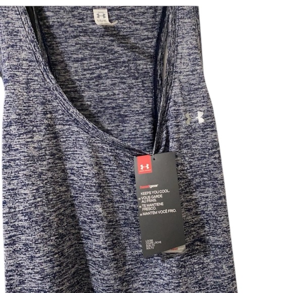 Under Armour Navy and Heathered Gray Workout Tops - Picture 4 of 8